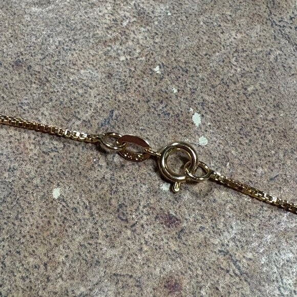 Authentic Gucci Red Heart Zipper Charm & Box Unbranded 16” Gold-Plated Chain - Picture 8 of 11